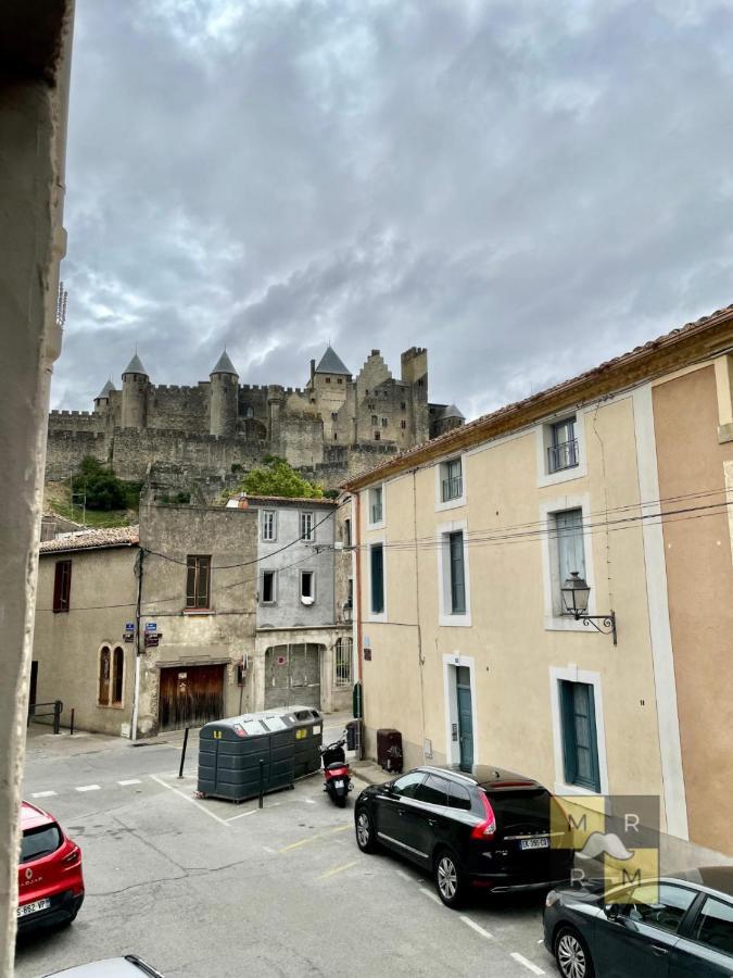 Le Templier Vue Cite Pied Cite Medievale Neuf Carcassonne Exteriér fotografie