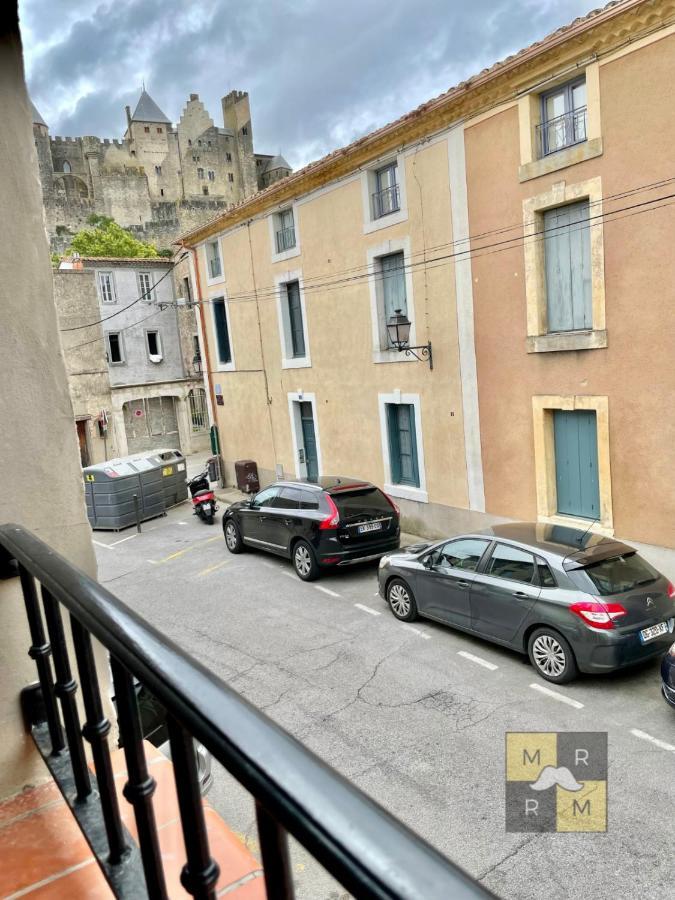 Le Templier Vue Cite Pied Cite Medievale Neuf Carcassonne Exteriér fotografie